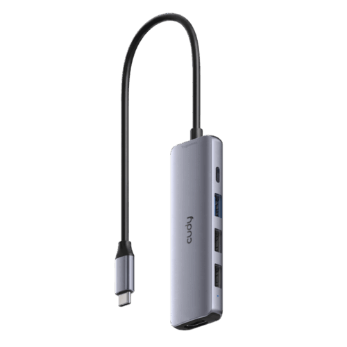 Hub Cudy UH405 USB-C 5 en 1 con HDMI 4K, USB y Power Delivery