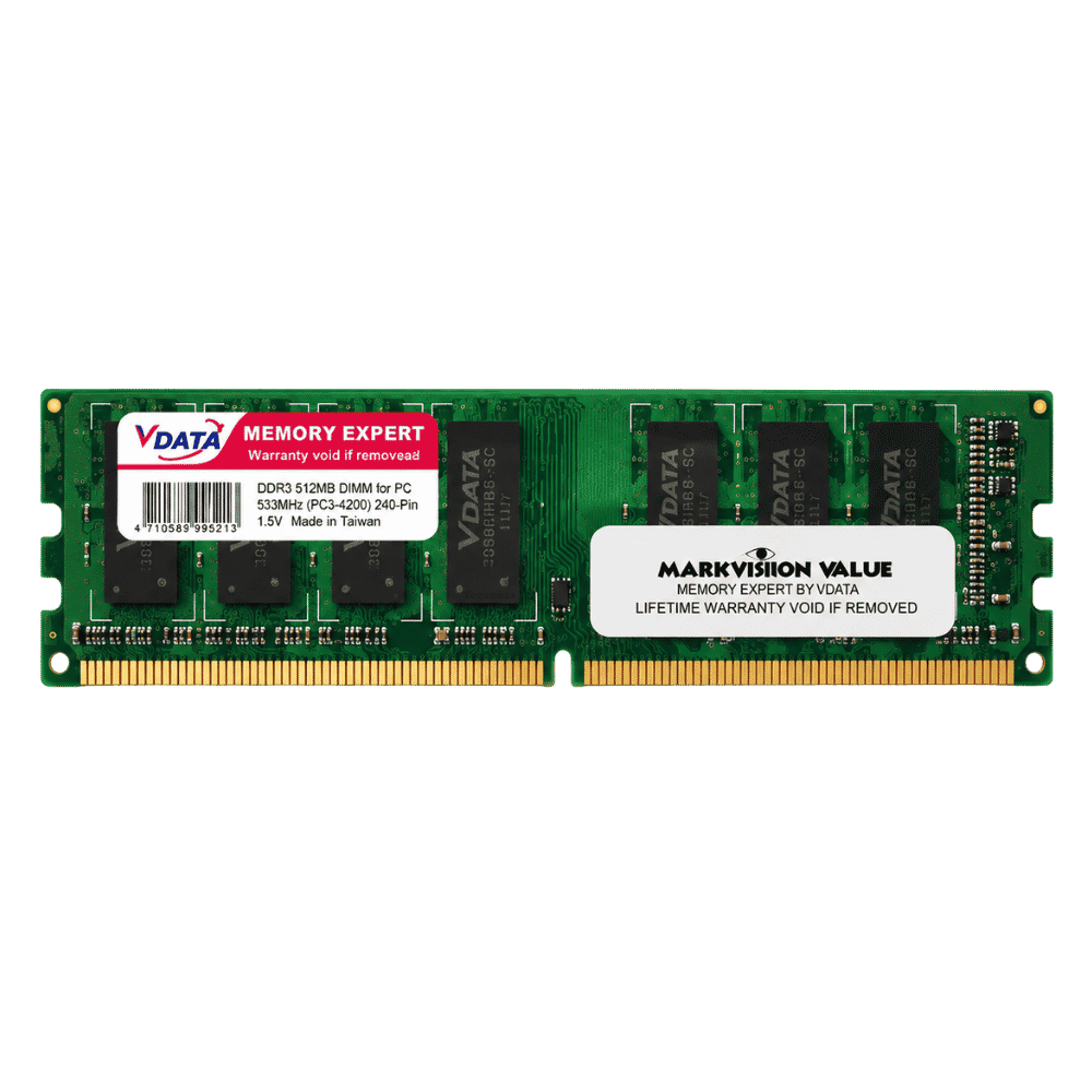 Memoria RAM VDATA DDR3 512MB DIMM Para PC en vista principal