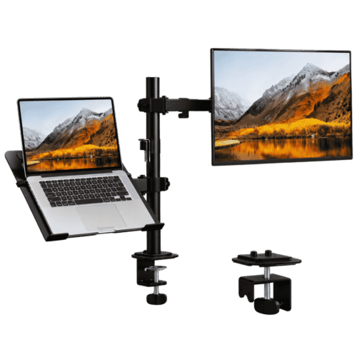 Soporte para Laptop y Monitor de Escritorio con Abrazadera