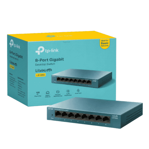 Switch TP-Link LS108G 8 Puertos Gigabit Metálico