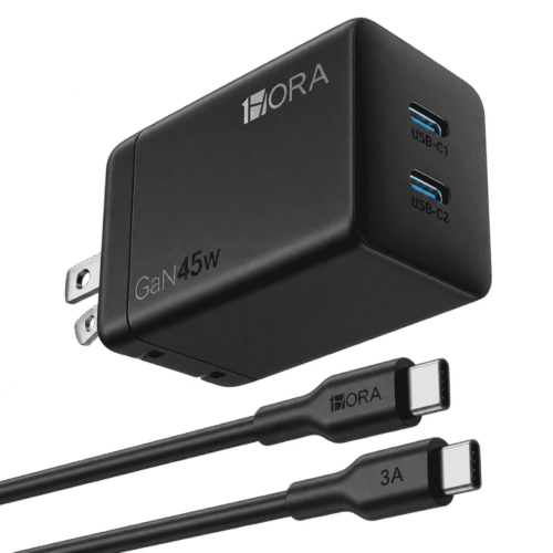 Cargador 1HORA GAR170 45W con 2 USB-C