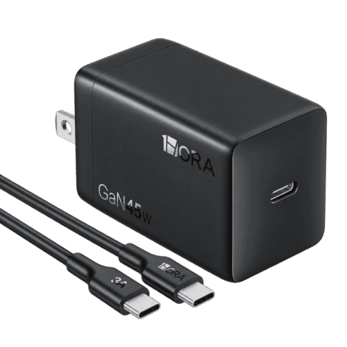 Cargador 1HORA GAR173 GaN 45W USB-C con Cable
