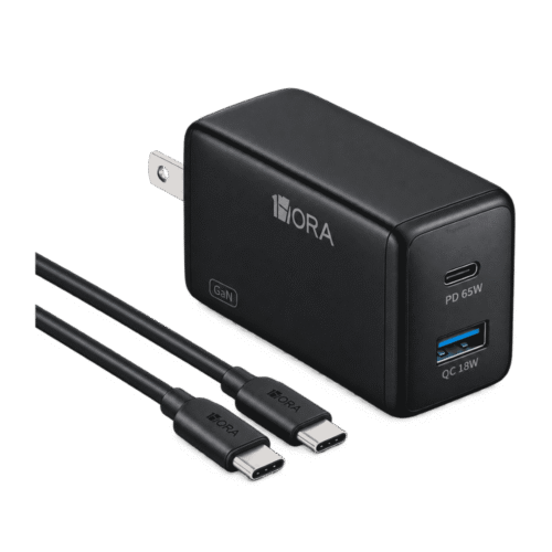 Cargador 1HORA GAR322 65W 2 USB-C y 1 USB