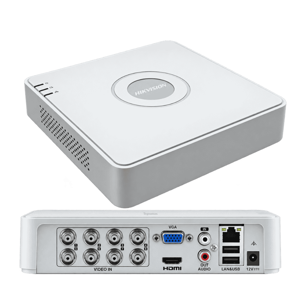DVR Grabador Hikvision de 8 Canales con Audio