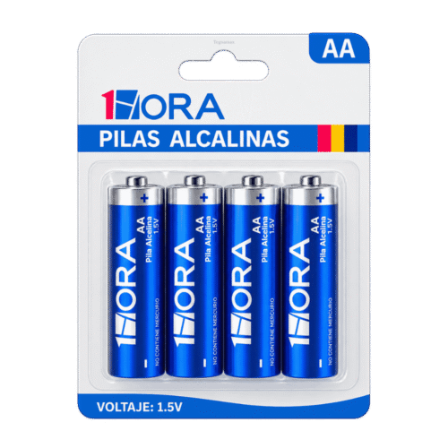 Pilas AA Alcalinas 1HORA Pack de 4