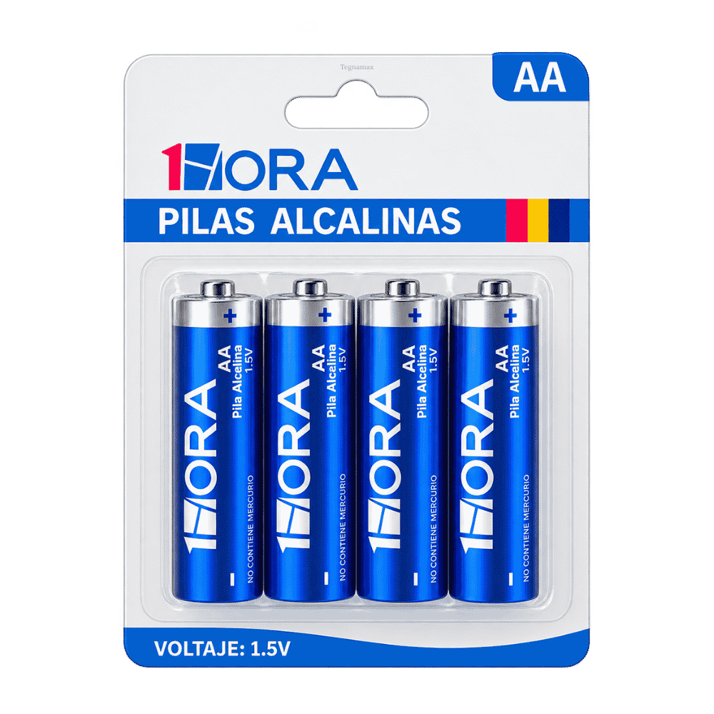 Pilas AA Alcalinas 1HORA Pack de 4
