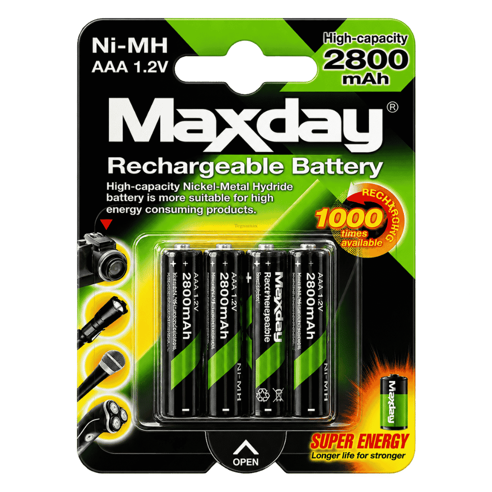 Pilas Recargables AAA Pack de 4 Unidades