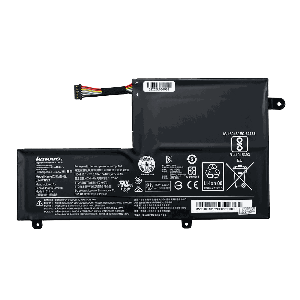 Batería de laptop Lenovo L14M3P21 de 11.1 V y 4050 mAh