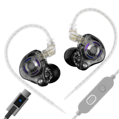 Audífono Tipo KZ Desmontable Tipo C – Cable 2 Pines