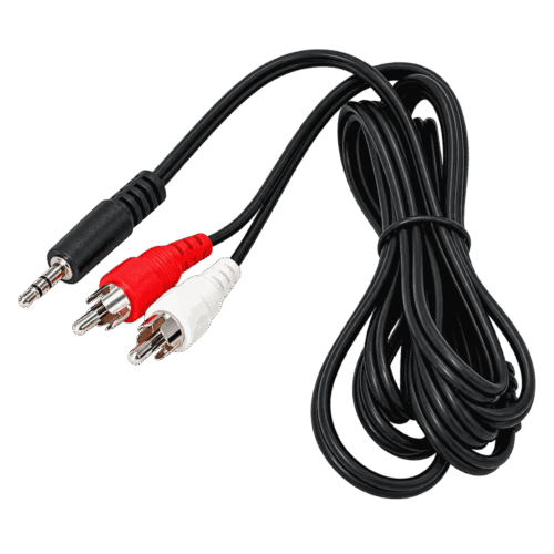 Cable auxiliar de audio 1 a 2 de 5 metros