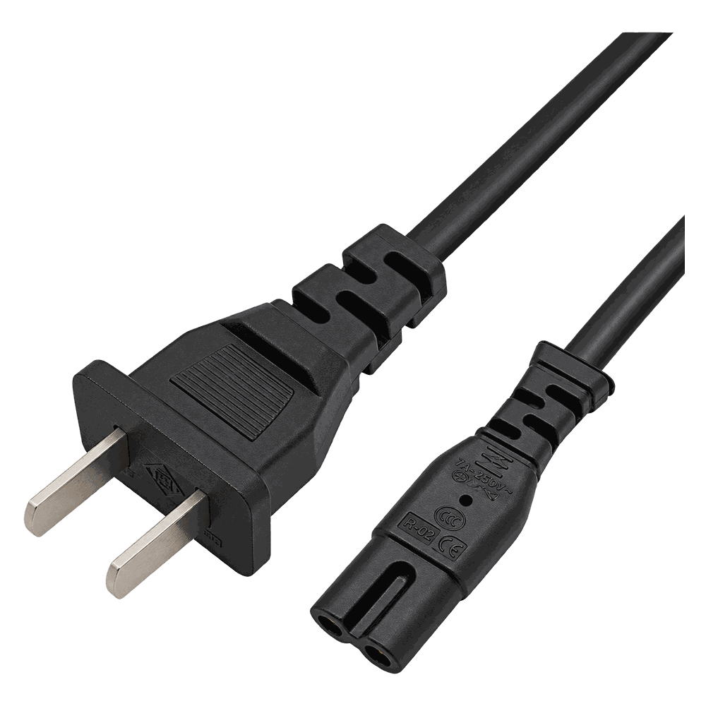 Cable de poder gemelo con conector en forma de ocho