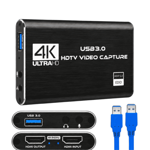 Capturadora de Video 4K con HDMI Input y Output