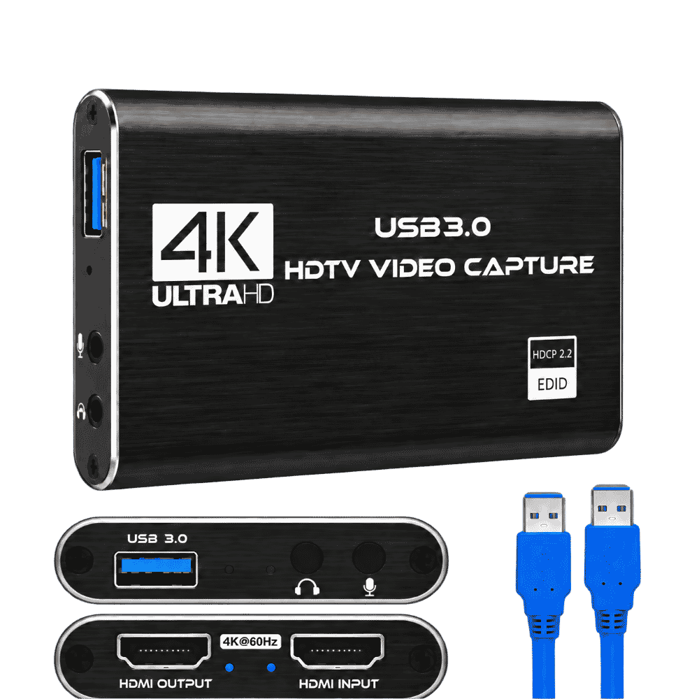 Capturadora de Video 4K con HDMI Input y Output