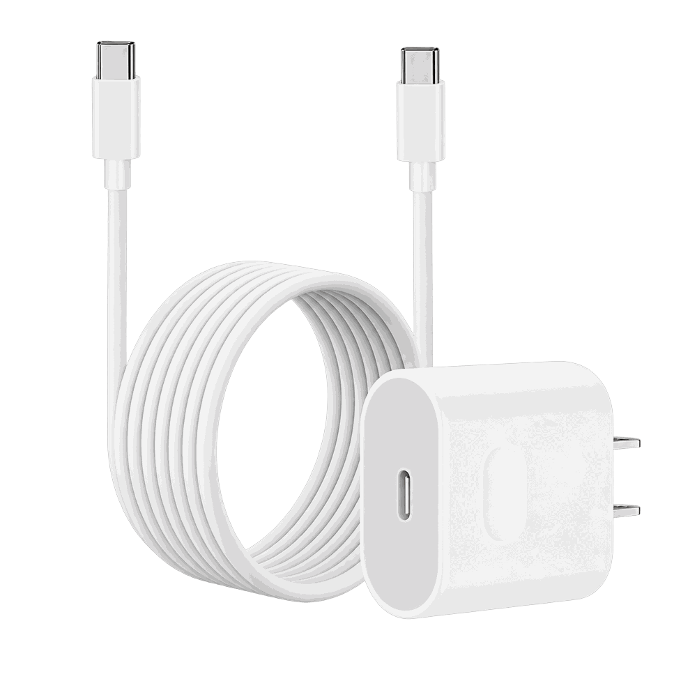 Cargador compatible para iPhone 15 de 20W USB-C a USB-C