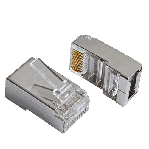 Fundas de Conectores Maxna CAT5 Metálicas, 100 Unidades