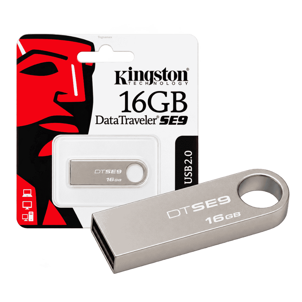 Memoria USB Kingston de 16 GB con conexión USB 2.0