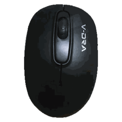 Mini Mouse Inalámbrico 2.4 GHz de 3200 DPI Gris y Negro