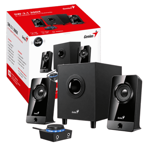 Parlantes Genius SW-G2.1 300X 2.1 10W RMS