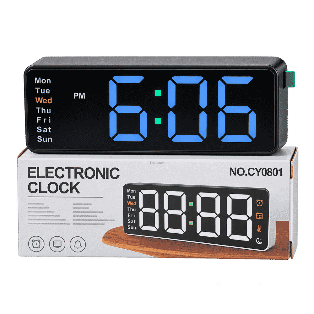 Reloj Digital Cuadrado de Escritorio