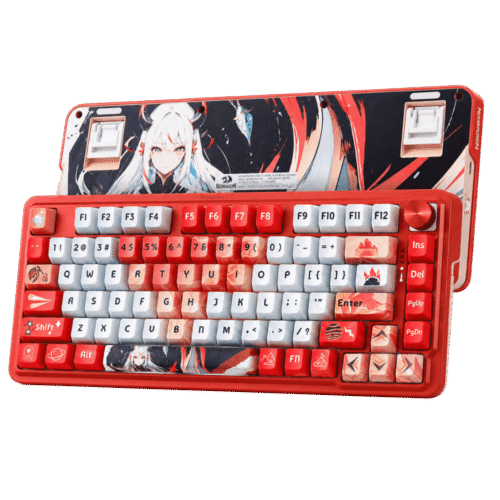 Teclado Mecánico Redragon Ucal Pro K673GG-RGB-PRO 75% Inalámbrico Switch Rojo