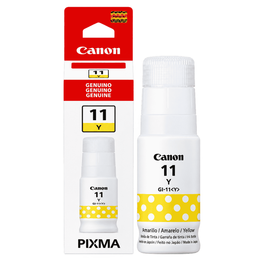 Presentación del producto Tinta Amarilla para Canon G2160/G3160 GI-11 70 ml