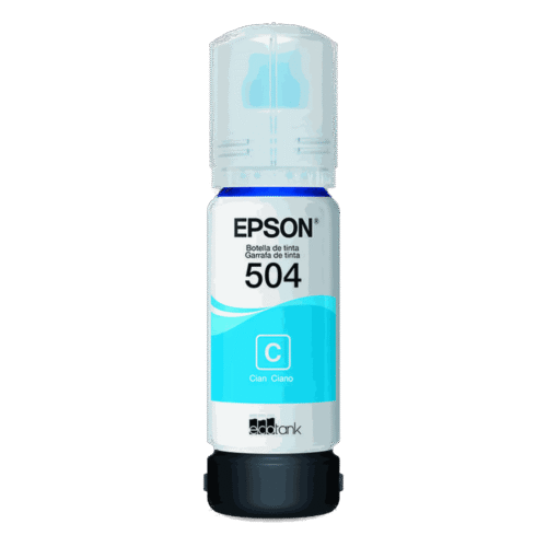 Tinta Epson 504 cian para impresora EcoTank